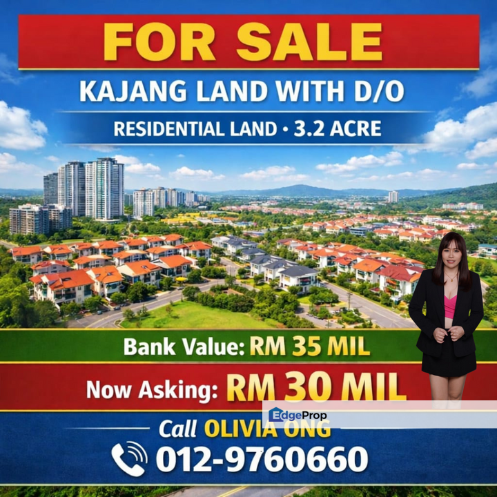 FOR SALE – Kajang Land with D/O ✨ High-Rise Development Opportunity | Below Bank Value, Selangor, Semenyih