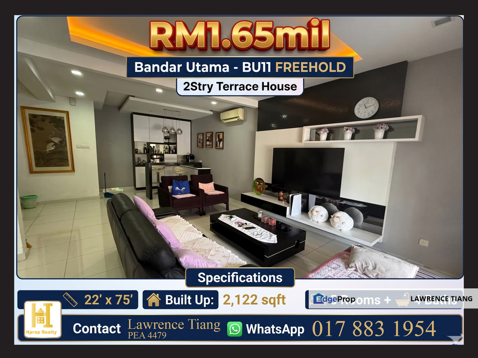 STOP THE SCROLL! RARE BU11 FREEHOLD ALERT!, Selangor, Bandar Utama