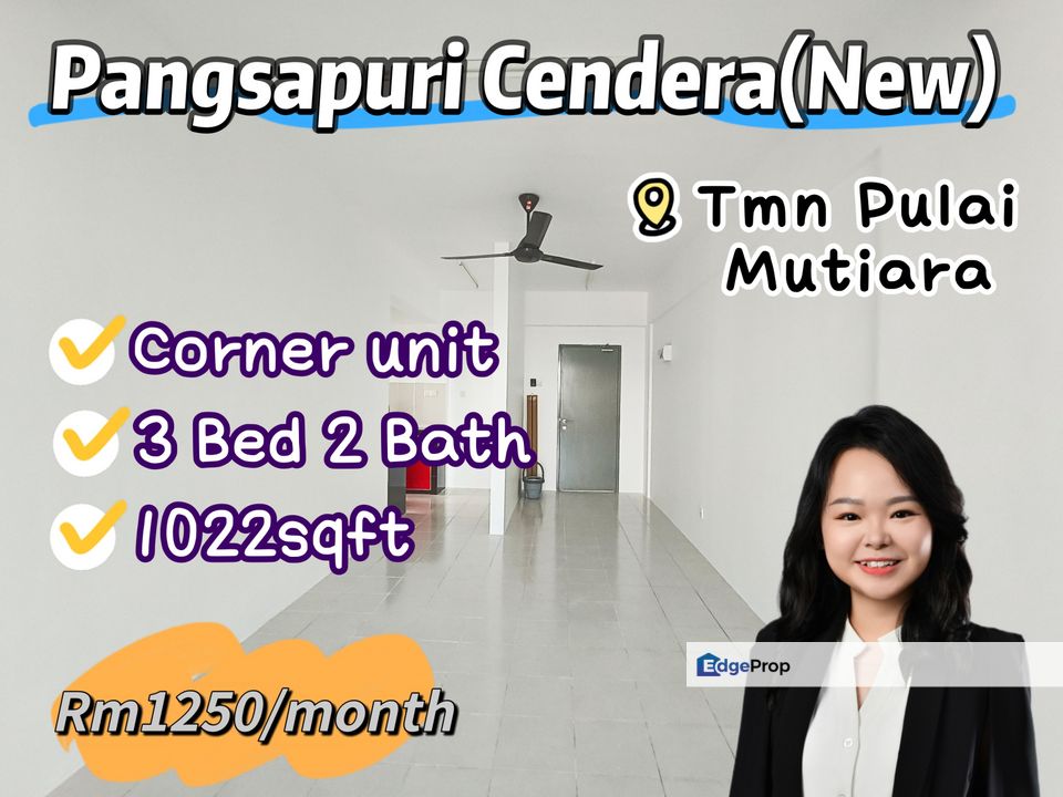 Corner unit apartment brand new , Pangsapuri Cendera, Taman Pulai Mutiara , Johor, 