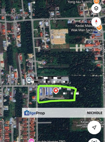 For Sale! 5 Acres Zone Industry Land @ Jalan Melati Sungai Rambai, Telok Panglima Garang, Selangor, Jenjarom