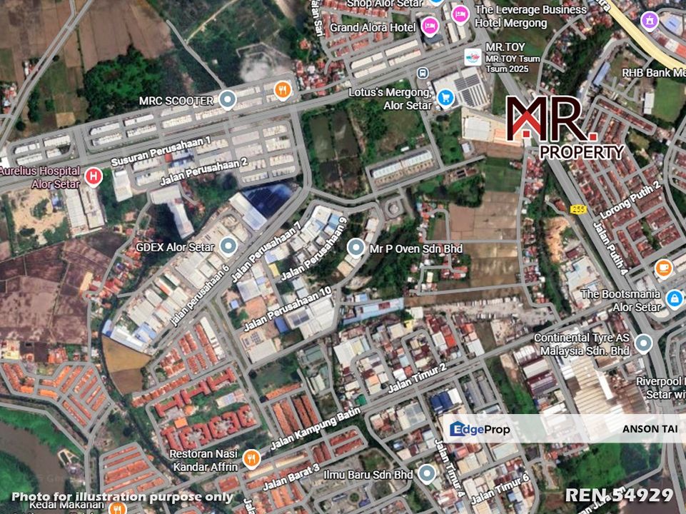 OPEN FACING Industrial Land Kawasan Perusahaan Mergong Baru FOR SALE, Kedah, Alor Setar