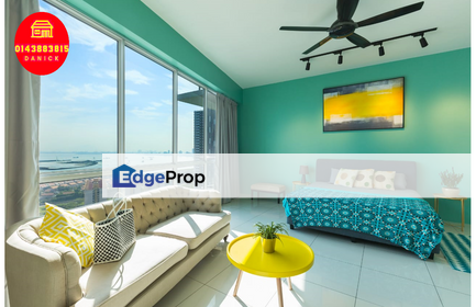 City Residence 1850sf Seaview Condominium Located in Tanjong Tokong, Penang, Tanjung Tokong