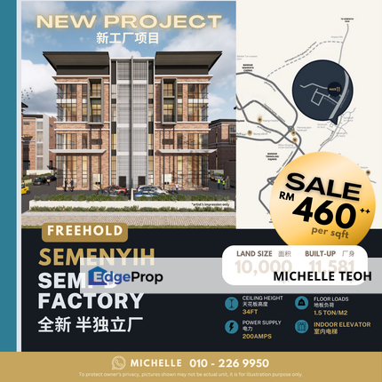 New Factory Project - Higher exposure & best location in Semenyih, Selangor, Semenyih