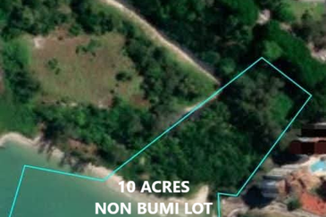 10 ACRES SEASIDE BEACH LAND Port Dickson Negeri Sembilan Hotel Resort 10 Ekar
