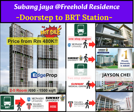 Subang Jaya@Bandar Sunway-New Freehold Residence Open For Sale !!, Selangor, Bandar Sunway