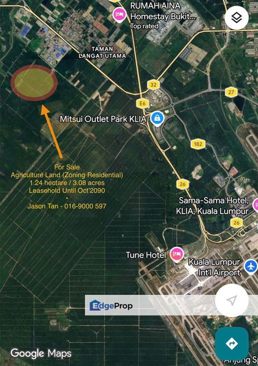 Bukit Changgang, Kuala Langat, Selangor - Leasehold Agricultural Land for Sale, Selangor, Kuala Langat