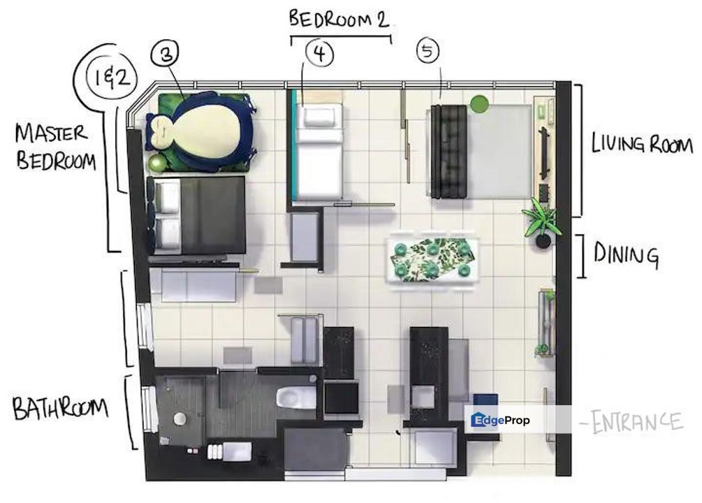 THE ROBERTSON, 1+1 BEDROOM, PUDU, KUALA LUMPUR., Kuala Lumpur, Pudu