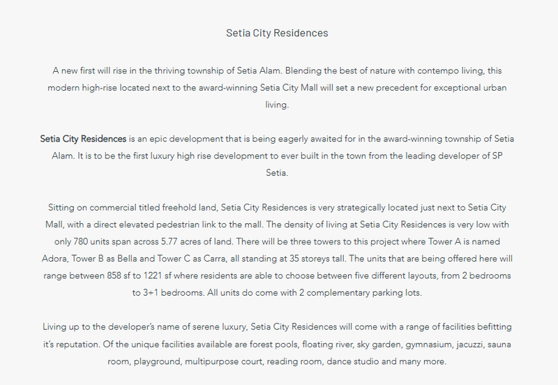 Setia City Residences @ Setia City