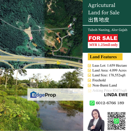 Agricutural Land for Sale Taboh Naning Alor Gajah, Melaka, Alor Gajah