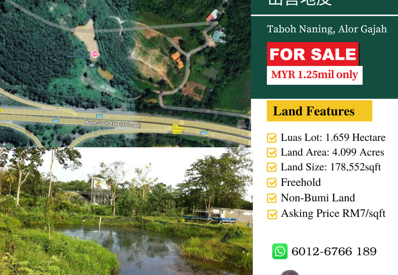 Agricutural Land for Sale Taboh Naning Alor Gajah