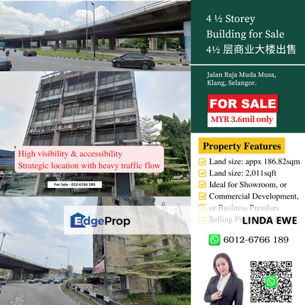 4.5 Storey Commercial Building for Sale, Selangor, Klang