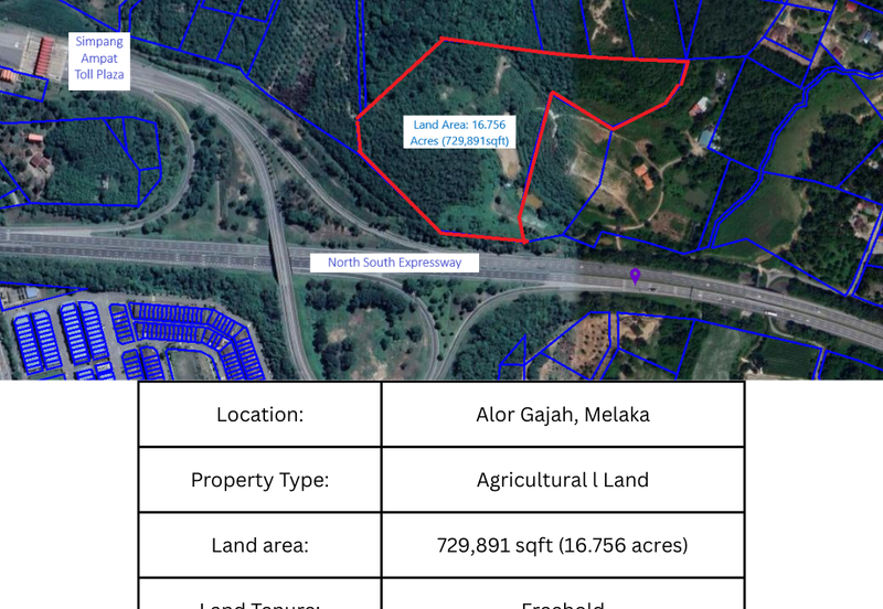Agricutural Land for Sale Taboh Naning Alor Gajah
