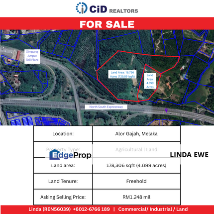 Agricutural Land for Sale Taboh Naning Alor Gajah, Melaka, Alor Gajah