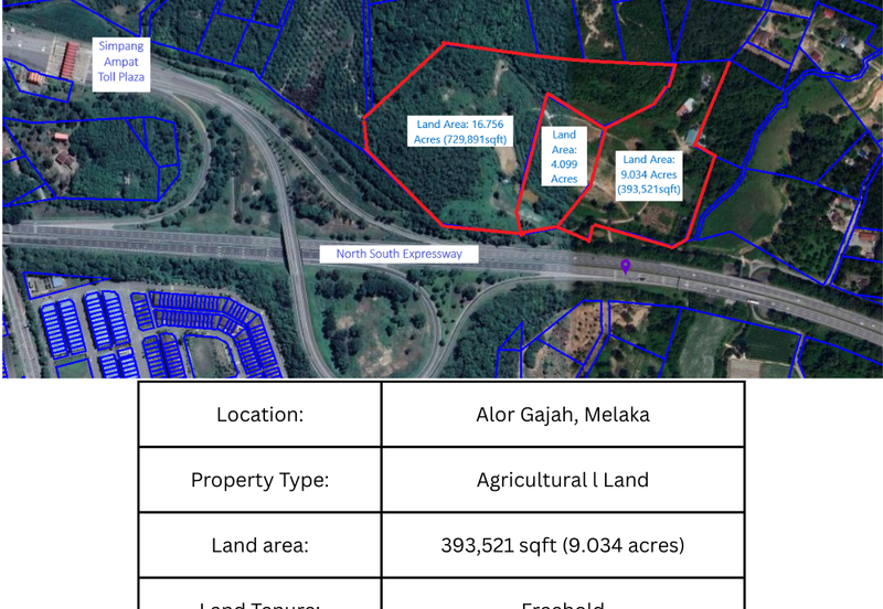 Agricutural Land Taboh Naning Alor Gajah