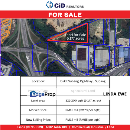 Kg Melayu Subang Land for Sale, Selangor, Shah Alam