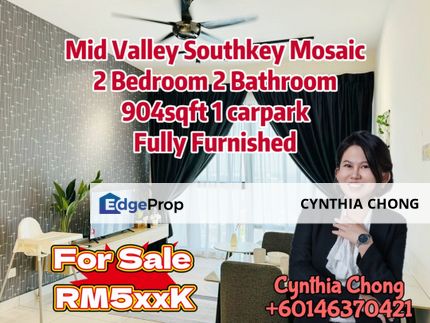 Southkey Mosaic Airbnb Spec 2 Bedroom Unit For Sale, Johor, Johor Bahru