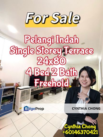 Taman Pelangi Indah Single Storey House For Sale , Johor, Ulu Tiram