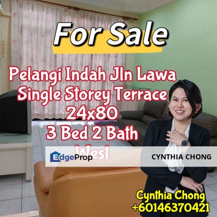 Taman Pelangi Indah Single Storey House For Sale, Johor, Ulu Tiram
