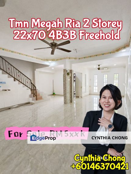 Taman Megah Ria Double Storey House For Sale, Johor, Masai