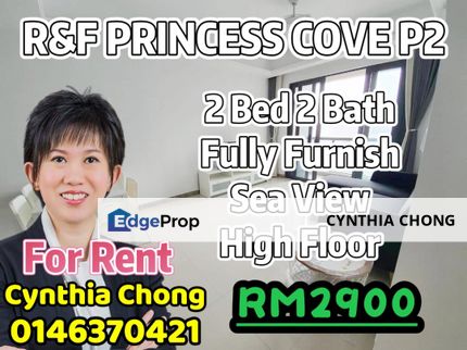 JB Town R&F Princess Cove Phase 2 For Rent, Johor, Johor Bahru