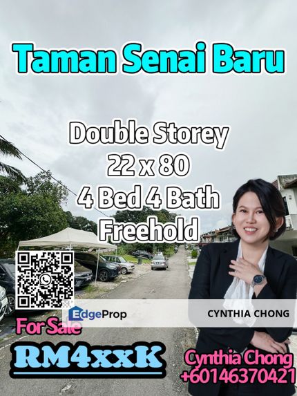 Taman Senai Baru Double Storey Terrace House For Sale, Johor, Senai