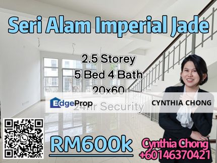 Imperial Jade Residenz Bandar Seri Alam 99% New Double and Half Storey House For Sale, Johor, Masai