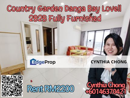 Lovell Country Garden Danga Bay 2 Bedroom Unit For Rent, Johor, Johor Bahru
