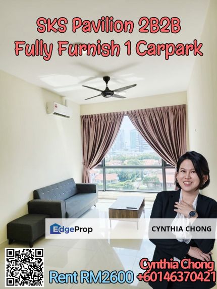 SKS Pavillion Residences 2 Bedroom Unit For Rent, Johor, Johor Bahru