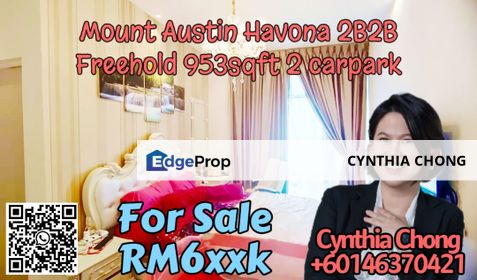 Havona Residence Taman Mount Austin Fully Furnish 2 Bedroom Unit For Sale, Johor, Johor Bahru