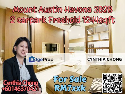 Havona Residence Taman Mount Austin Fully Furnish 3 Bedroom Unit For Sale, Johor, Johor Bahru