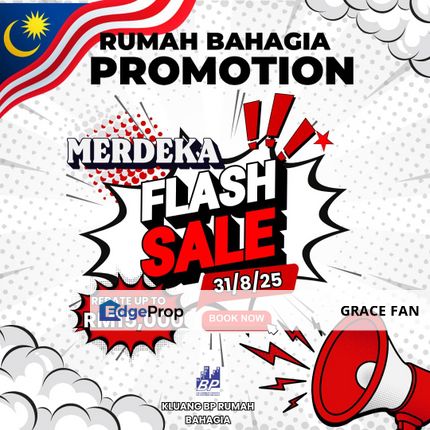 Hari Merdeka Promotion Single Storey Terrace House, Johor, Simpang Renggam