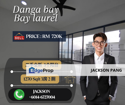 Bay Laurel Country Garden Danga Bay 3Bedroom Semi Seaview For Sales, Johor, Johor Bahru