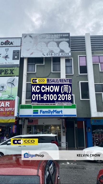 Jalan Pasir Puteh Station 18 Manhattan Three Storey Shop For Sale, Perak, Ipoh