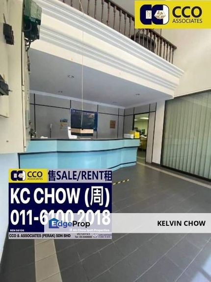 Ipoh Town Center Triple-Storey Shop Office For Sale, Perak, Ipoh