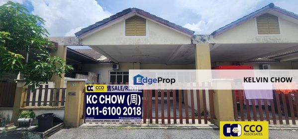 Klebang Damai Single Storey Terrace House For Sale, Perak, Kinta