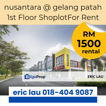 Nusa Bayu nusantara shop lot for rent , Johor, Nusajaya