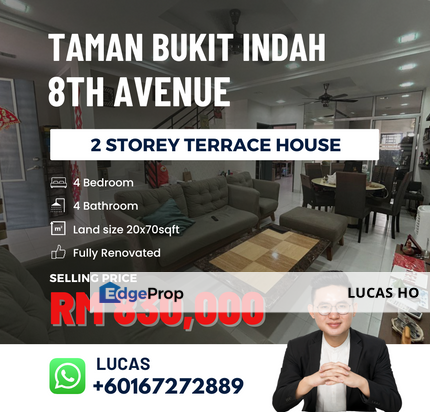 Fully Renovated Bukit indah 8th Avenue House, Johor, Johor Bahru