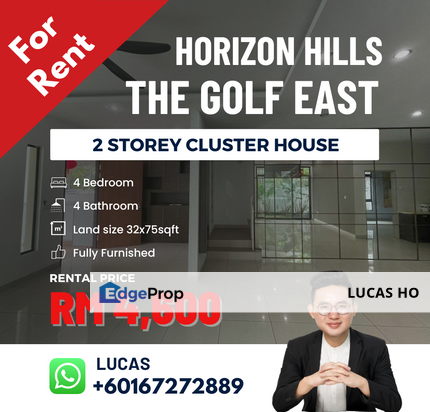 The Golf East Fully Furnished House for rent, Johor, Horizon Hills