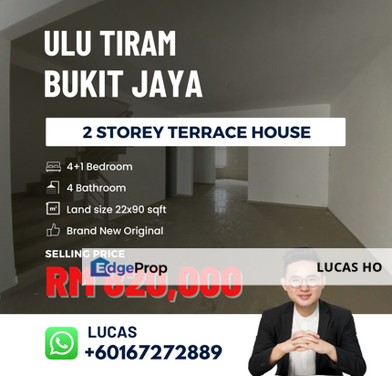 Ulu Tiram Bukit Jaya Double Storey Superlink House, Johor, Ulu Tiram