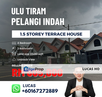 Pelangi indah 1.5 Storey Terrace House , Johor, Ulu Tiram