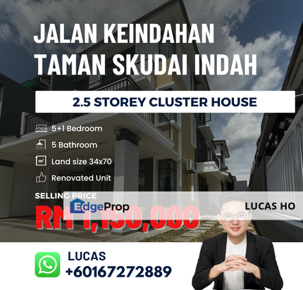 Mutiara Rini 2.5Storey Cluster House, Johor, Skudai