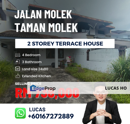 Taman Molek 24x80 Superlink House, Johor, Johor Bahru