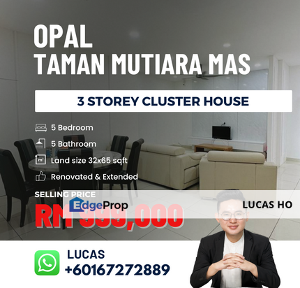 Fully Renovated & Extended 3 Storey Cluster house , Johor, Skudai