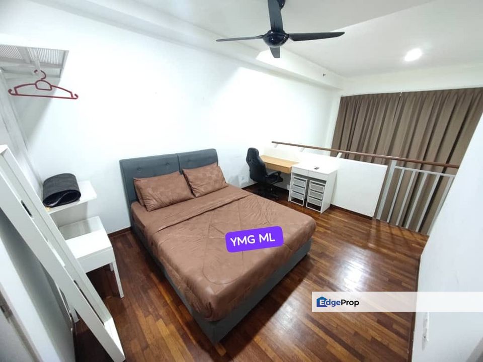 Duplex 2 Rooms 1 Bathroom Fully Furnished I-City near UiTM MSU Shah Alam for RENT, Selangor, Shah Alam