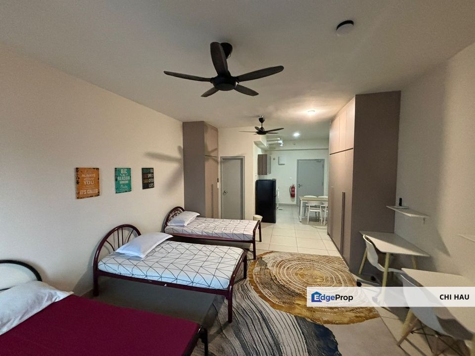Full Furnished Edusphere studio with 3 Beds with WiFi for rent, Selangor, Cyberjaya