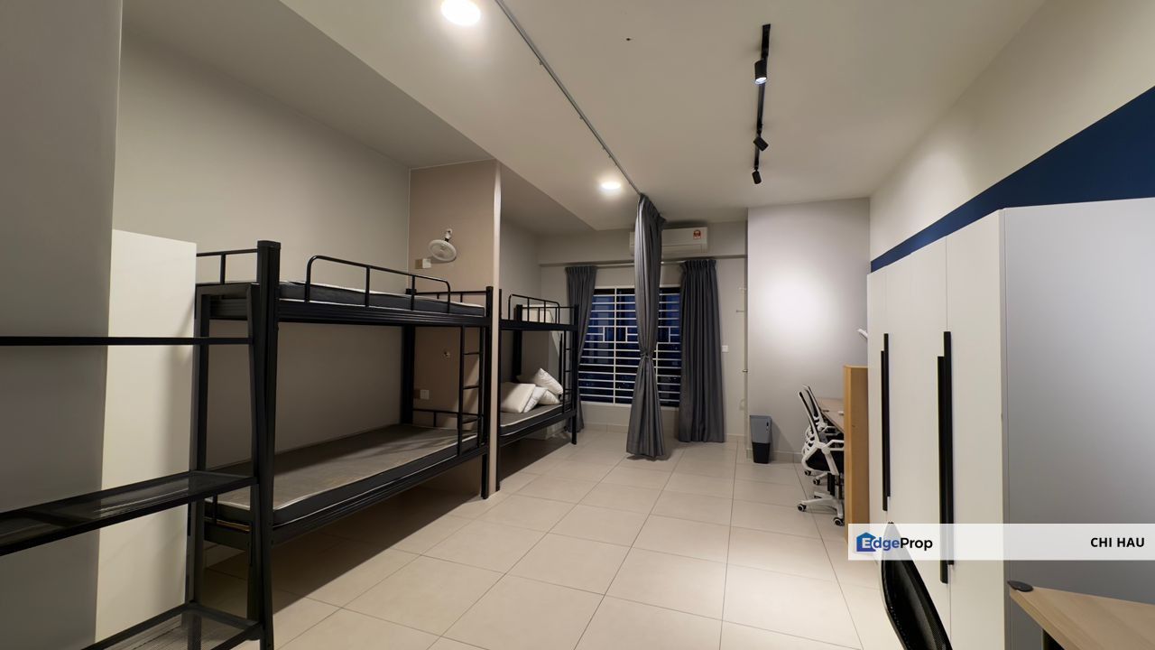 Full Furnished Edusphere studio with 4 Beds with WiFi for rent now, Selangor, Cyberjaya