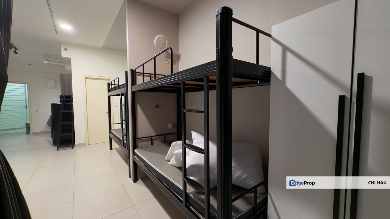 Full Furnished Edusphere studio with 4 Beds with WiFi for rent now, Selangor, Cyberjaya