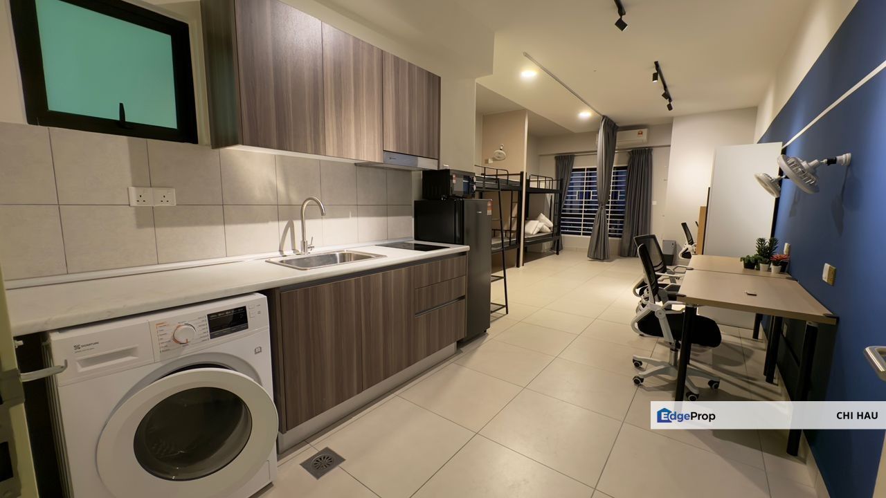 Full Furnished Edusphere studio with 4 Beds with WiFi for rent now, Selangor, Cyberjaya