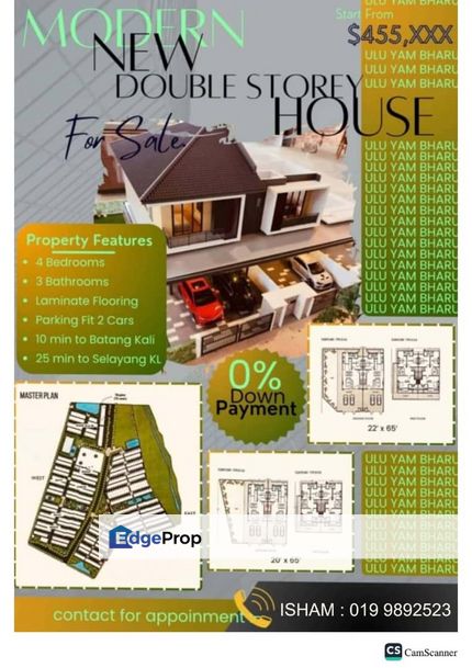 Batang Kali Hulu Yam Bharu New Projek 2 Storey House for sales, Selangor, Batang Kali