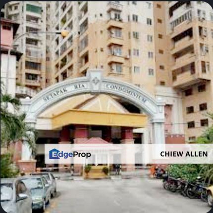 Setapak Ria Condominium for sale at RM330k, Kuala Lumpur, Setapak